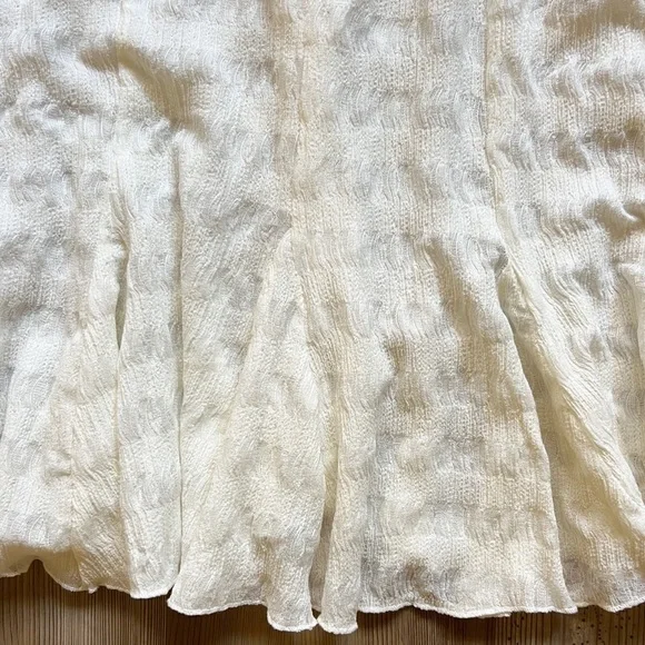 NWOT Anthropologie Long-Sleeve Button-Front Textured Blouse - Picture 10 of 12